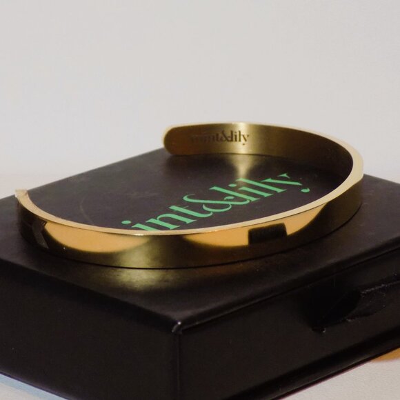 New Mint&Lily Gold Cuff Bracelet: You're My Favorite *B* to *B* about *B*es With - Picture 5 of 8